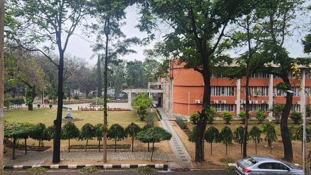 Lush Green Campus Lawns